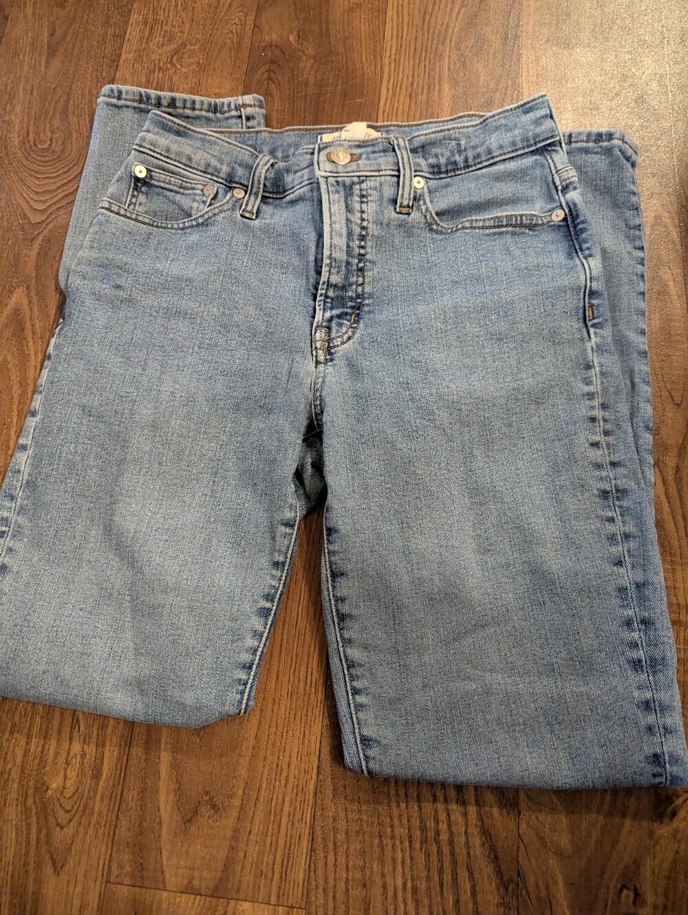 Madewell The Mid Rise Perfect Vintage Straight Jean Size 26 Tall Light Wash